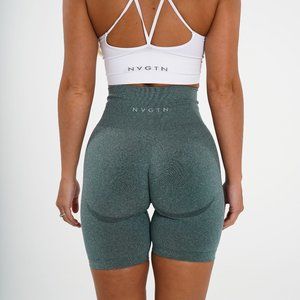 NVGTN Biker Shorts - Small - Forest Green